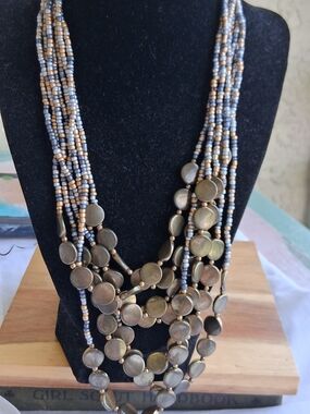 Boho CHIC Beaded LayetedbStatement Necklace